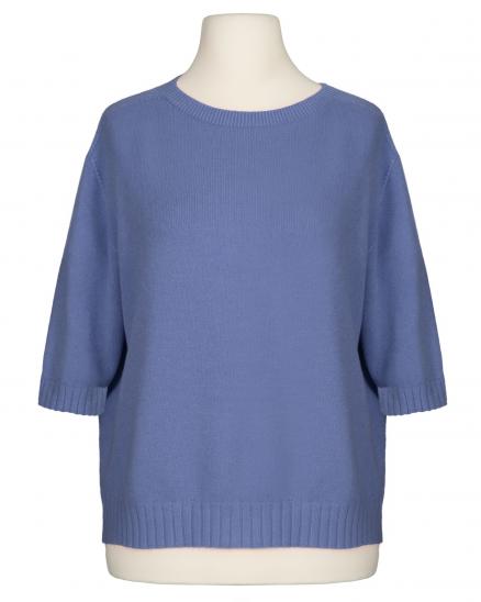 Pullover Kurzarm in blau von Made in Italy