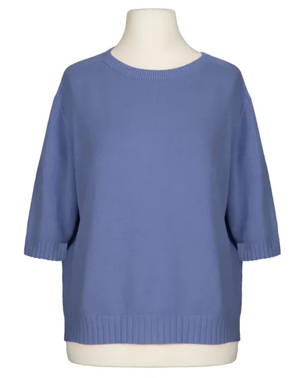 Pullover Kurzarm in blau von Made in Italy