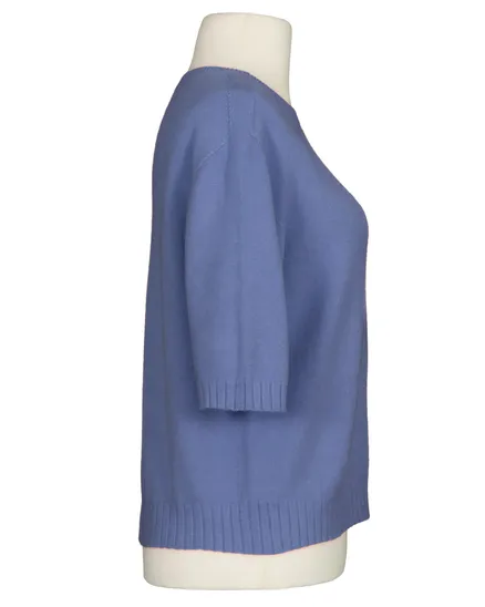 Pullover Kurzarm in blau von Made in Italy