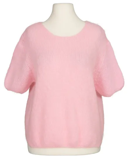 Pullover Kurzarm mit Mohair in rosa von Made in Italy