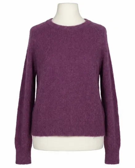 Pullover mit Alpaka in beere von Made in Italy