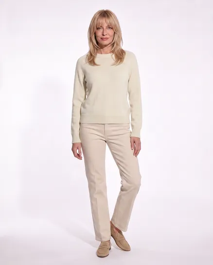 Pullover mit Alpaka in beige von Made in Italy