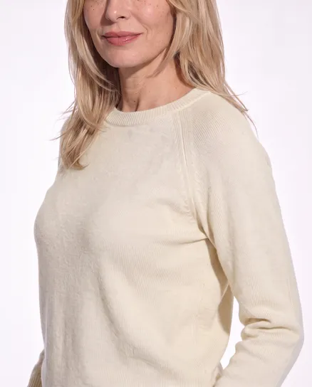 Pullover mit Alpaka in beige von Made in Italy