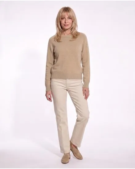 Pullover mit Alpaka in camel von Made in Italy