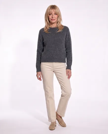 Pullover mit Alpaka in grau von Made in Italy