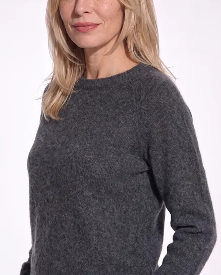 Pullover mit Alpaka in grau von Made in Italy