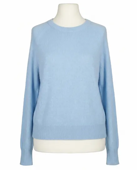 Pullover mit Alpaka in hellblau von Made in Italy