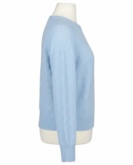 Pullover mit Alpaka in hellblau von Made in Italy