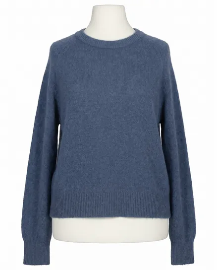 Pullover mit Alpaka in jeansblau von Made in Italy