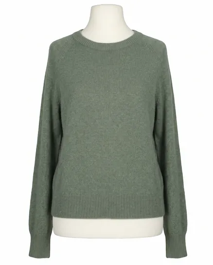 Pullover mit Alpaka in khaki von Made in Italy