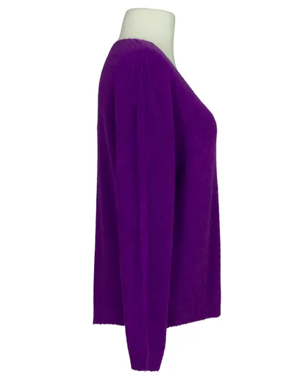 Pullover mit Alpaka in lila von Made in Italy