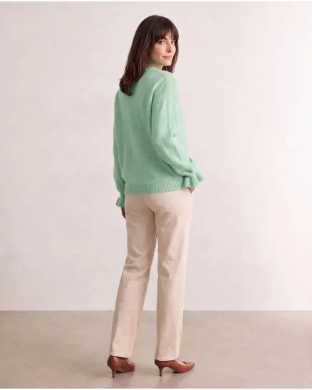 Pullover mit Alpaka in mint von Made in Italy