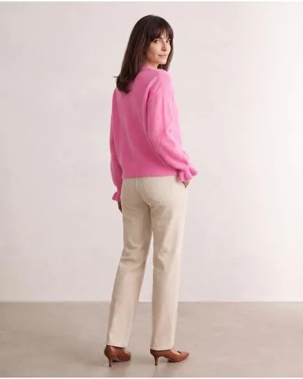 Pullover mit Alpaka in pink von Made in Italy