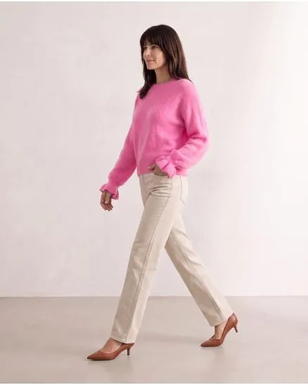 Pullover mit Alpaka in pink von Made in Italy