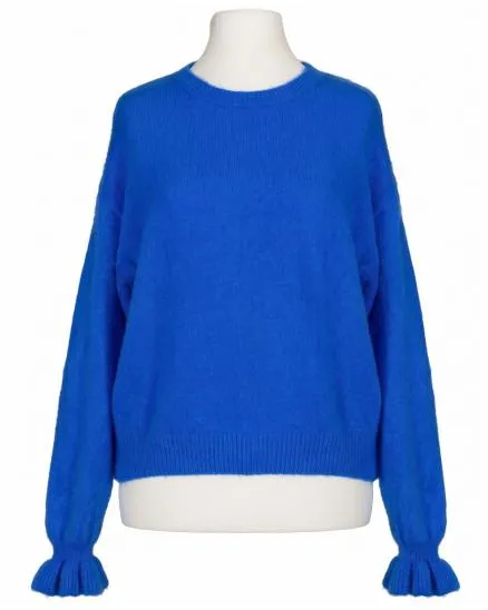 Pullover mit Alpaka in royalblau von Made in Italy