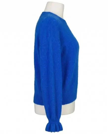 Pullover mit Alpaka in royalblau von Made in Italy