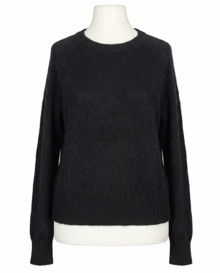 Pullover mit Alpaka in schwarz von Made in Italy