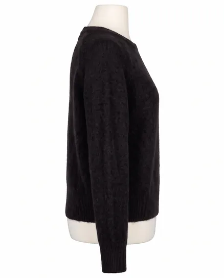 Pullover mit Alpaka in schwarz von Made in Italy