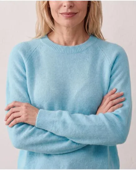 Pullover mit Alpaka in t�rkis von Made in Italy