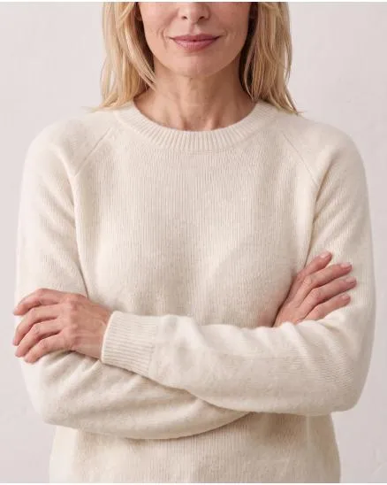 Pullover mit Alpaka in wollwei� von Made in Italy