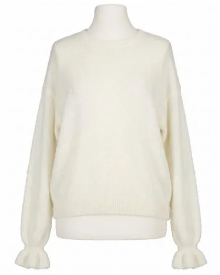 Pullover mit Alpaka in wollwei� von Made in Italy