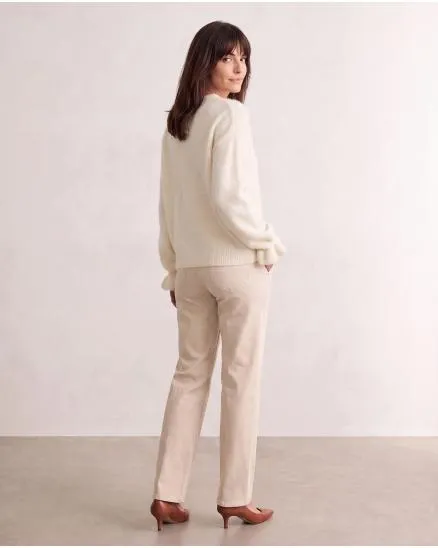 Pullover mit Alpaka in wollwei� von Made in Italy