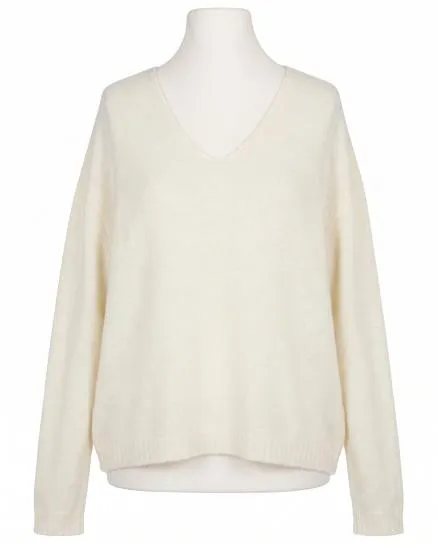 Pullover mit Alpaka in wollwei� von Made in Italy