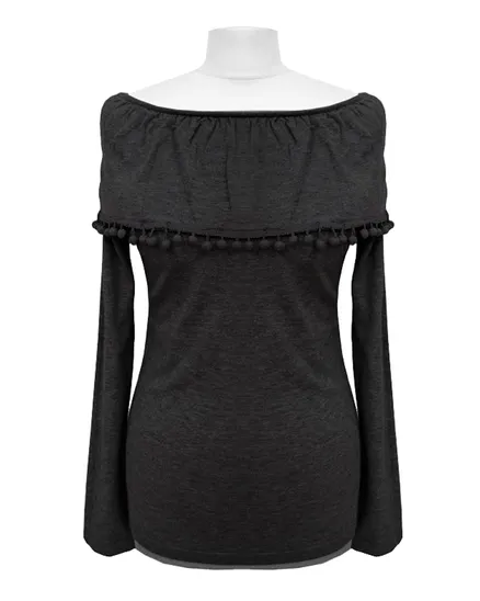 Pullover mit Bommeln in schwarz von Wonder