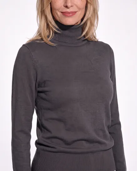 Pullover mit Cashmere in anthrazit von Spaziodonna