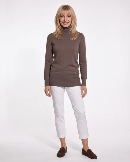 Pullover mit Cashmere in braun von Spaziodonna