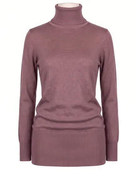 Pullover mit Cashmere in rosenholz von Spaziodonna