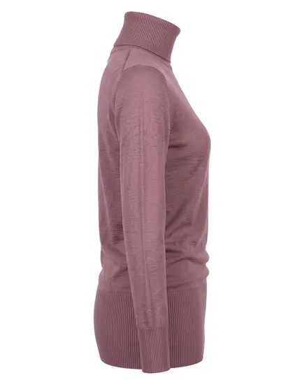 Pullover mit Cashmere in rosenholz von Spaziodonna