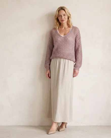 Pullover mit Mohair in braun von Selected Touch