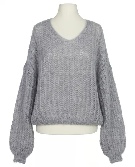 Pullover mit Mohair in grau von Selected Touch