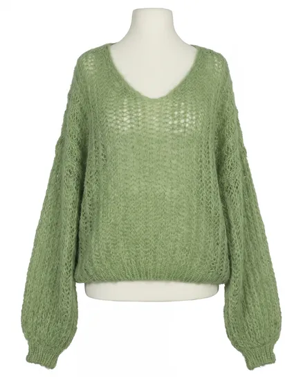 Pullover mit Mohair in lindgr�n von Selected Touch