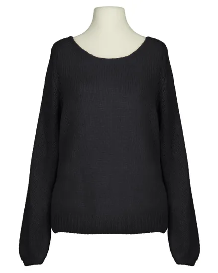 Pullover mit Mohair in schwarz von Made in Italy
