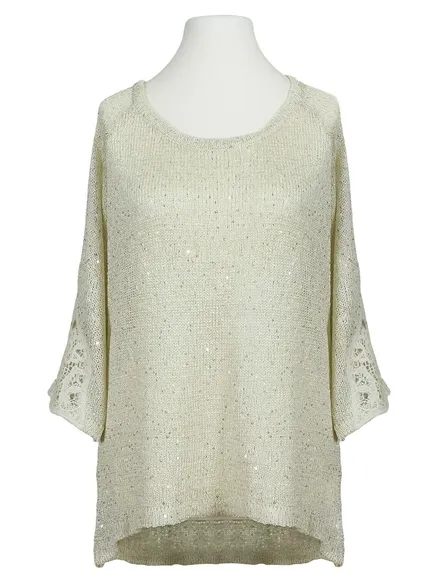 Pullover mit Pailletten in creme von Victoria Karl