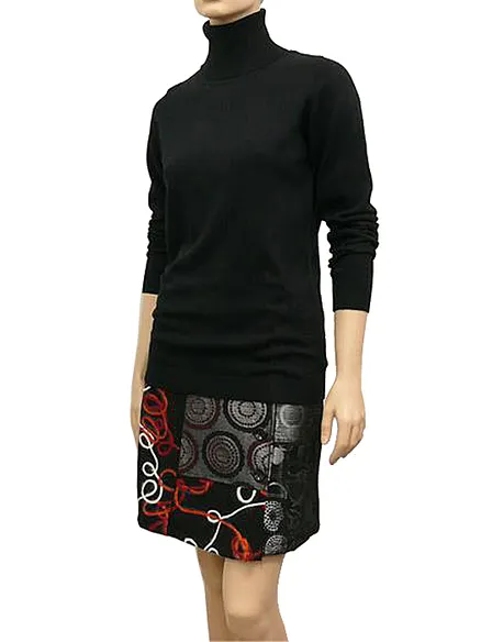 Pullover mit Rollkragen in schwarz von RESTART