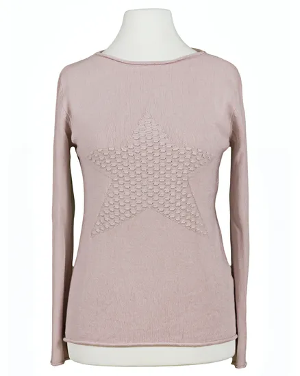 Pullover mit Stern in rosa von Spaziodonna