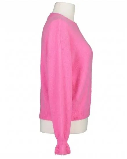 Pullover mit Volantarm in pink von Made in Italy