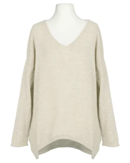 Pullover Oversize in beige von Selected Touch