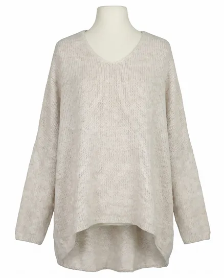 Pullover Oversize in beige von IMPRESS