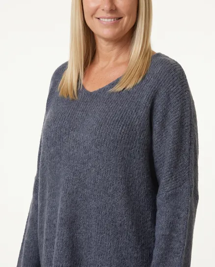 Pullover Oversize in blau von IMPRESS