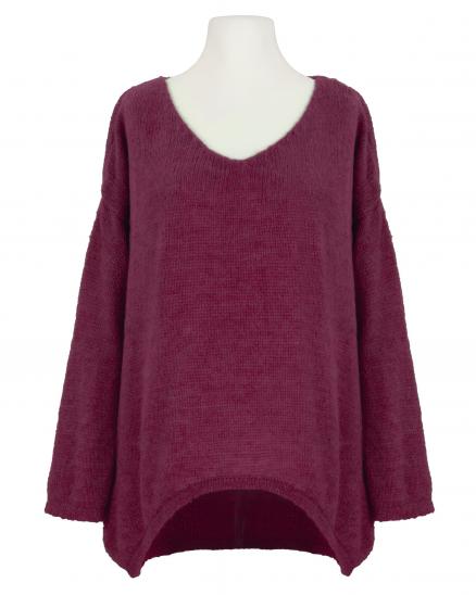 Pullover Oversize in bordeaux von Selected Touch