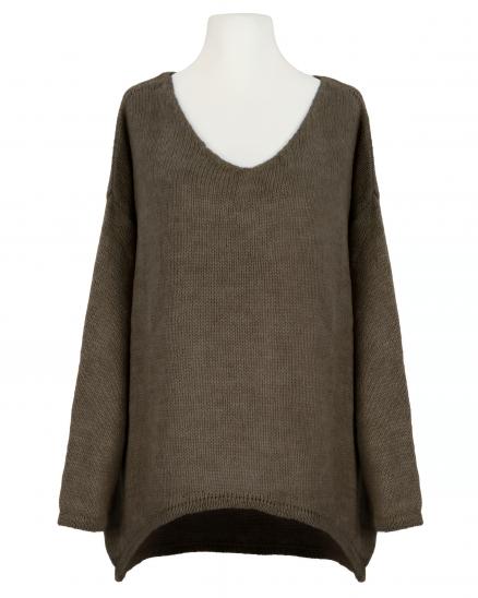 Pullover Oversize in braun von Selected Touch