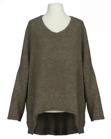 Pullover Oversize in braun von IMPRESS