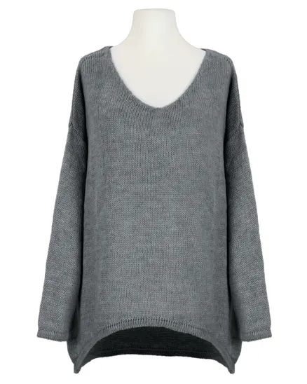 Pullover Oversize in grau von Selected Touch