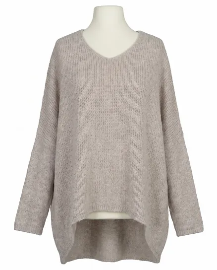 Pullover Oversize in hellbraun von IMPRESS
