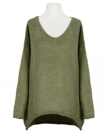 Pullover Oversize in khaki von Selected Touch