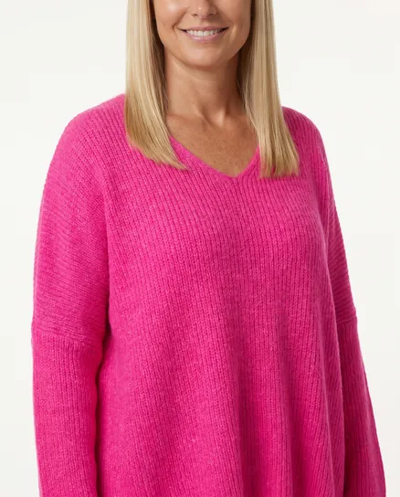 Pullover Oversize in pink von IMPRESS